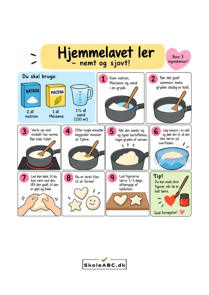 Hjemmelavet selvhærdende ler
