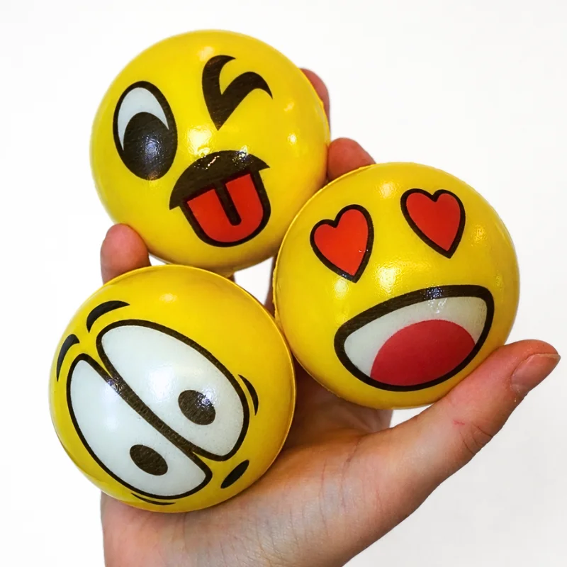 Emoji stressbold i skum – vælg dit humør – billede 3