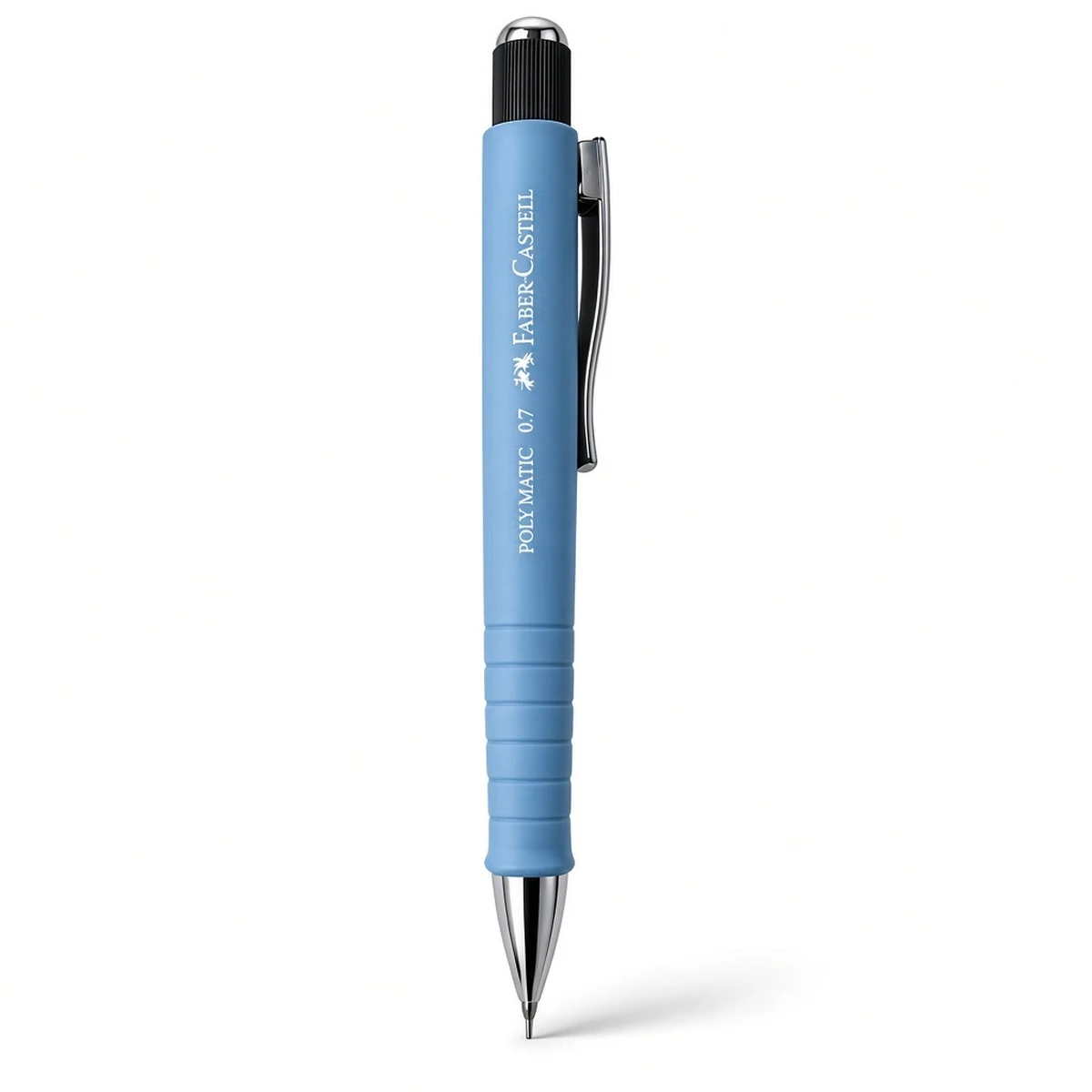 Faber-Castell Poly Matic 0,7 mm – Ergonomisk stiftblyant, blå